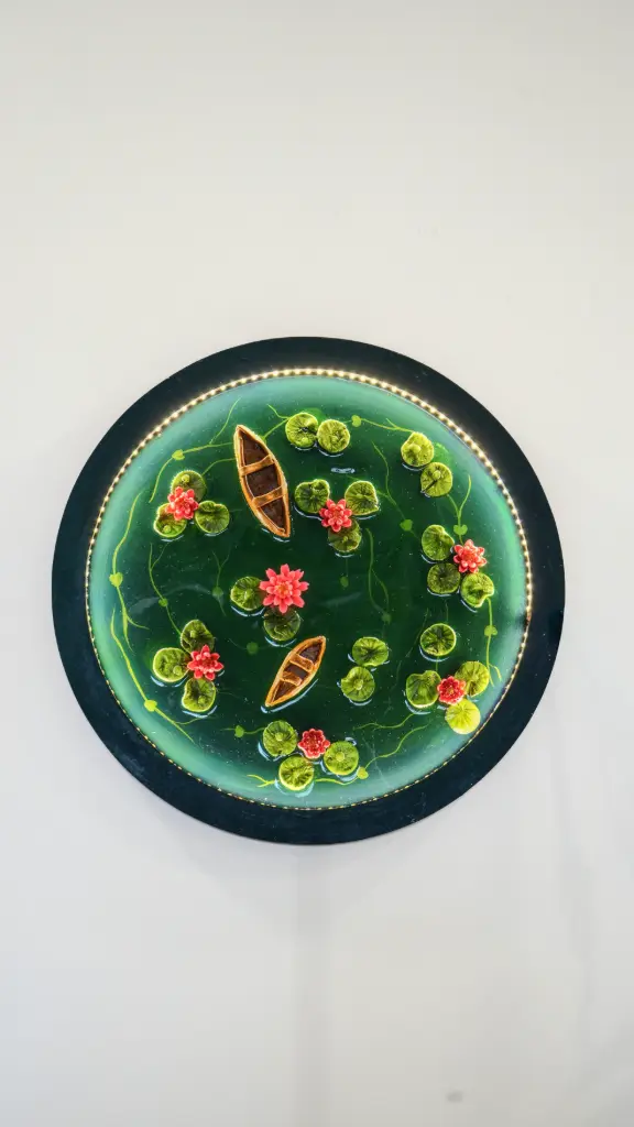 16'' 3D Lotus Pond Led Frame