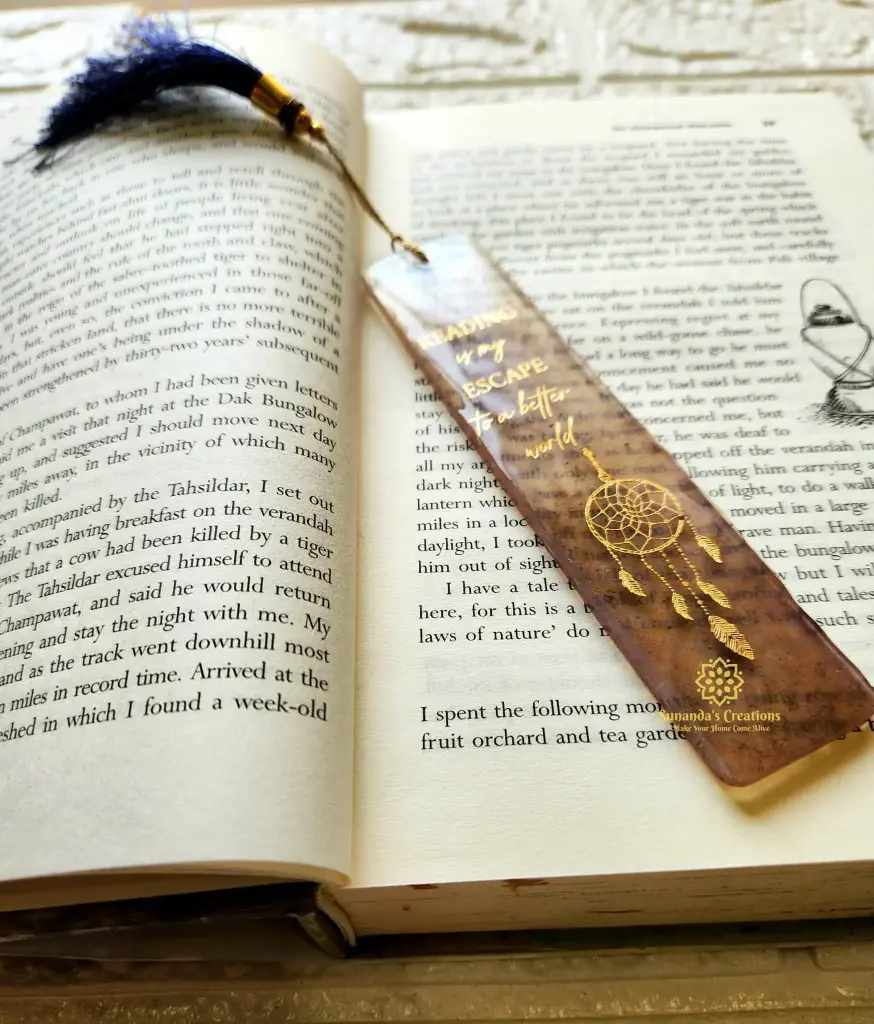 6 " Resin Bookmark (Mauve)