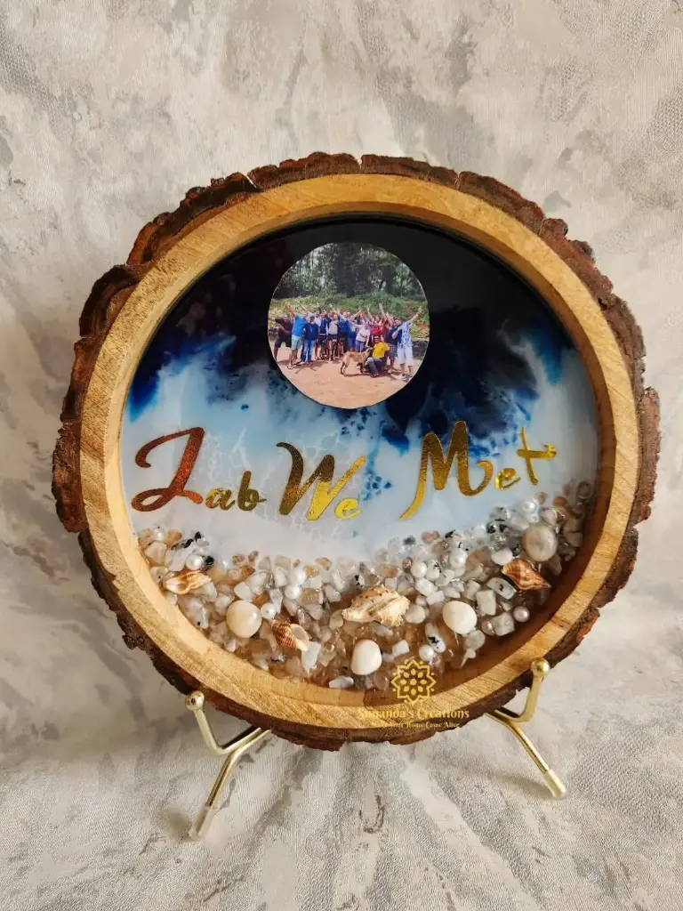 10" Mangowood Personalized Photo Frame (Farewell Gift)