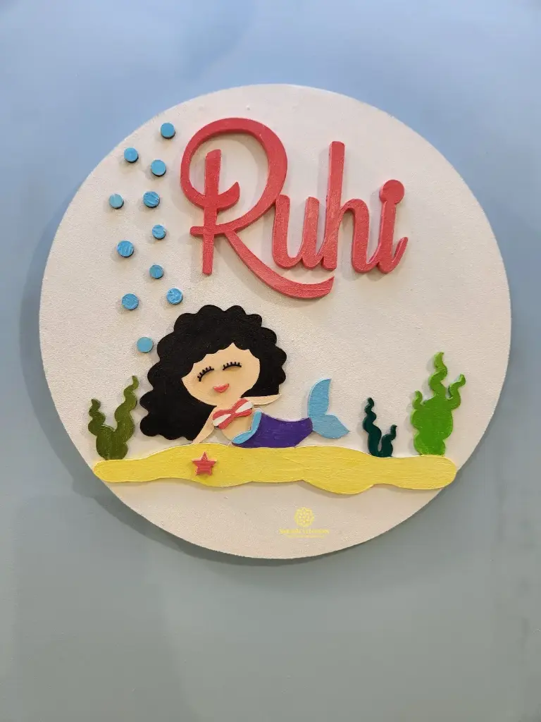 10" Hand Painted 3D Kids Nameplate (Under Water Theme)