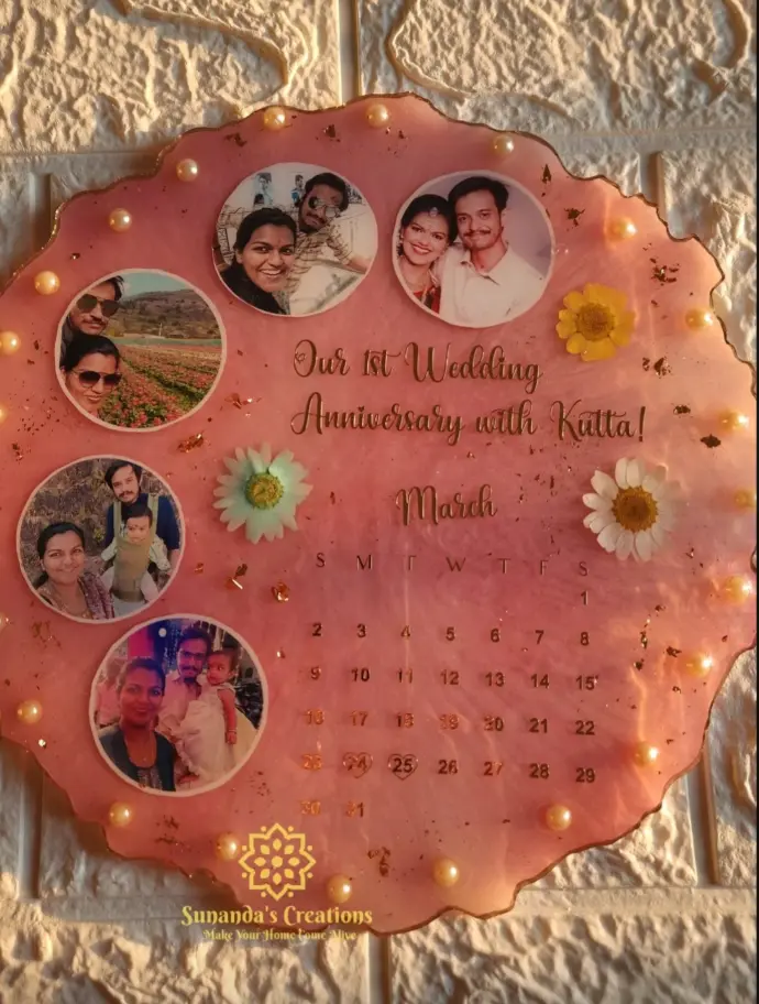 10" Resin Photo Frame (Pink)