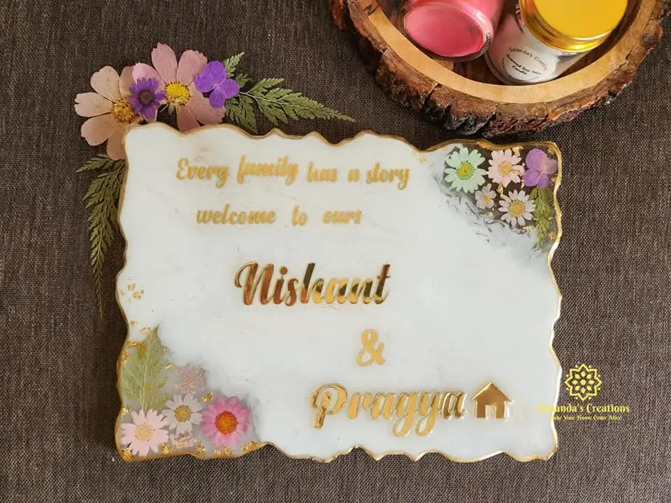 16"×12" Resin Nameplate (White)