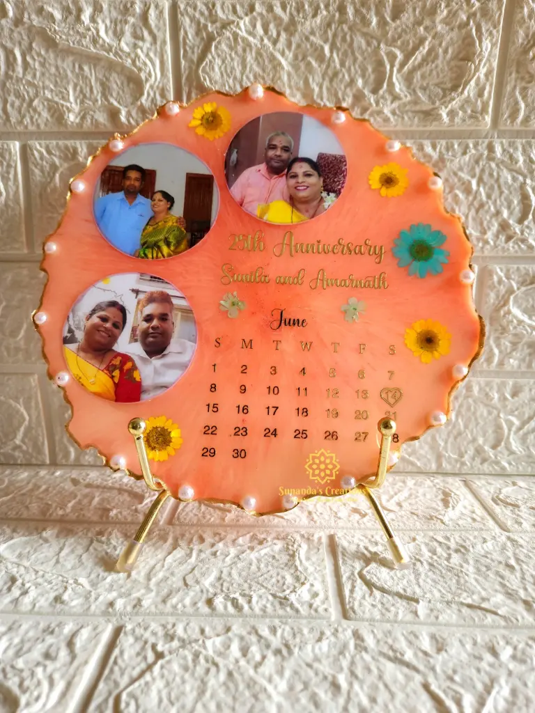 10" Resin Photo Frame (Peach Pink)