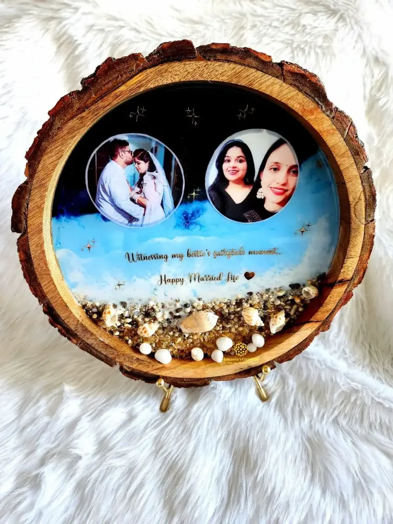 10" Mango Wood Photo Frame (Anniversary Gift)