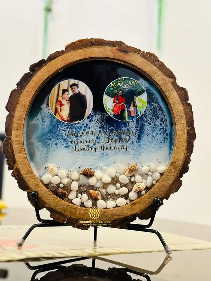 10" Mango Wood Photo Frame (Anniversary Gift)