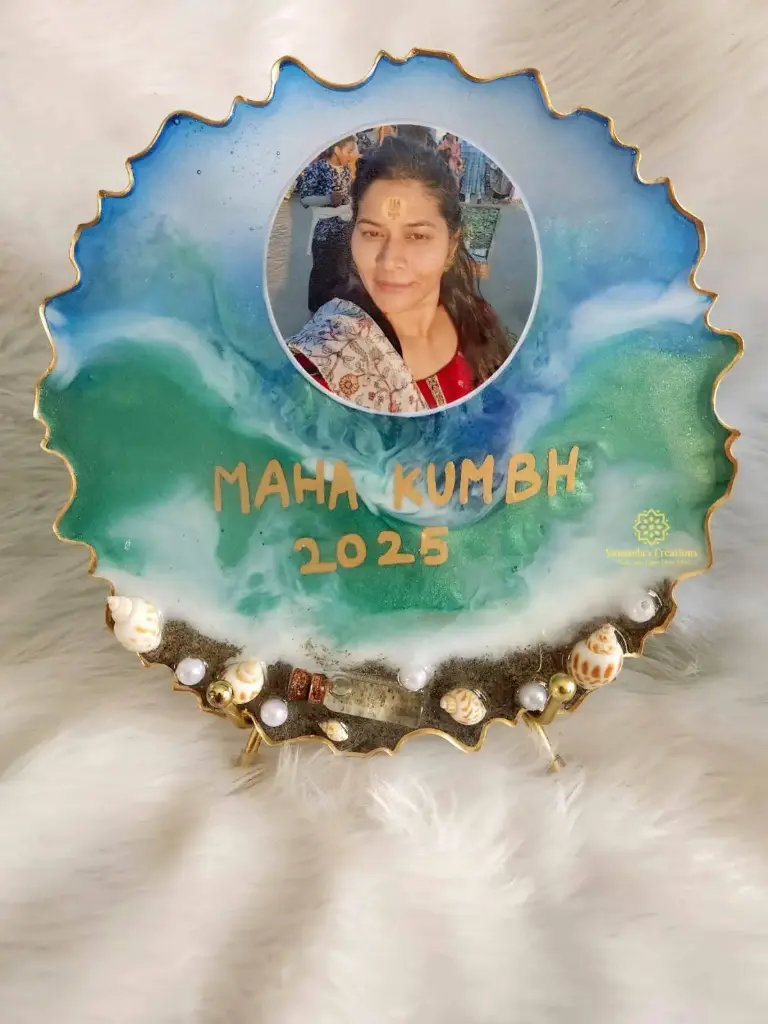 6" Customized Photo Frame (Ganga Jal & Sand Preservation)