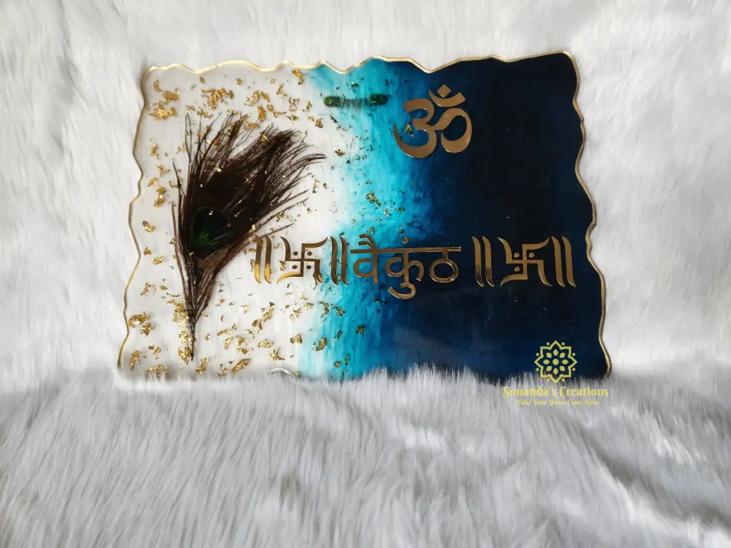 12"×9" Pure Resin Customized Nameplate 