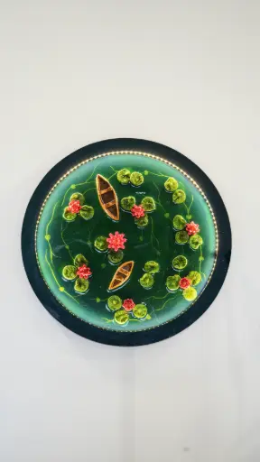 16'' 3D Lotus Pond Led Frame