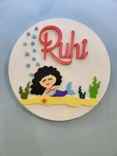 10" Hand Painted 3D Kids Nameplate (Under Water Theme)