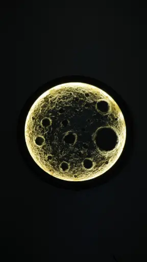 16'' 3D Moon Led Frame