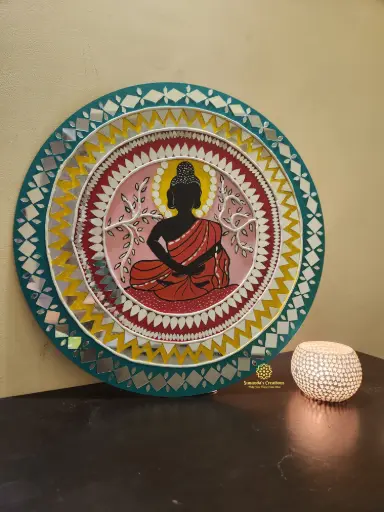 14" Lippan Art on MDF Wood