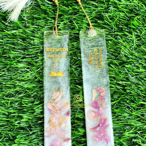 6" Resin Bookmark (White)