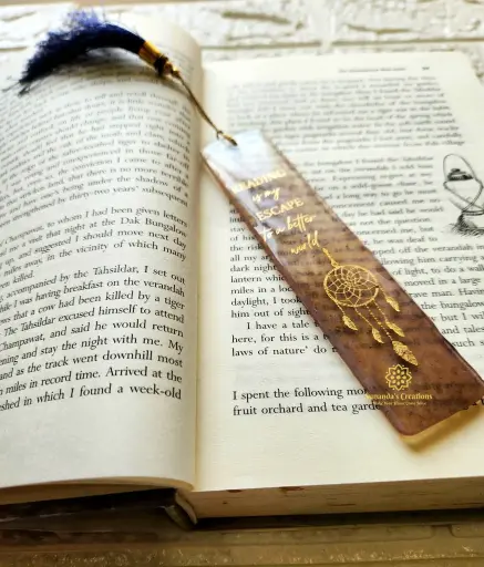 6 " Resin Bookmark (Mauve)