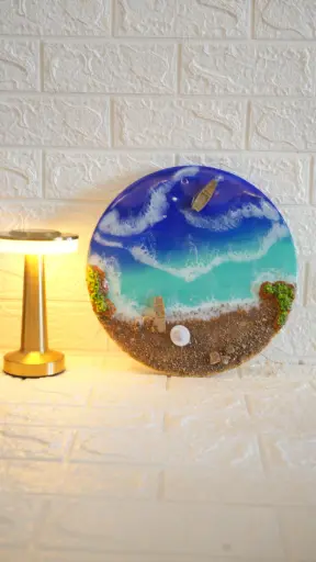 12" Beach Wall Plate