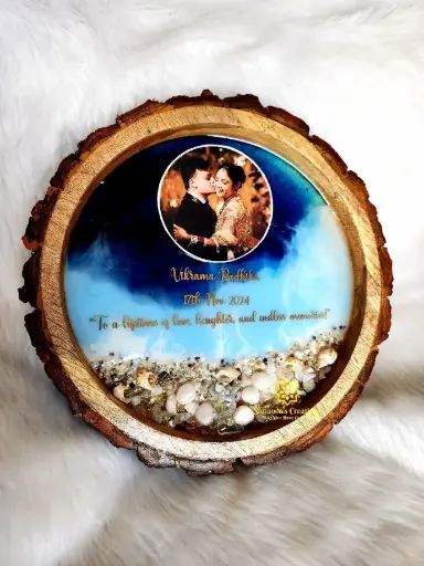 10" Mango Wood Photo Frame (Anniversary Gift) 
