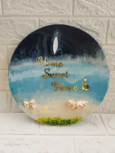 12" Beach Wall Plate