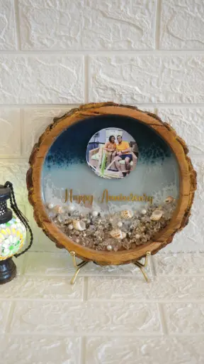10" Mangowood Beach Photo Frame