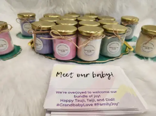 Customized Candles as Souviner