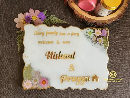 16"×12" Resin Nameplate (White)