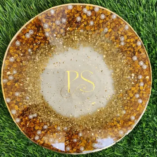 10" Wedding Garland Preservation Plate 