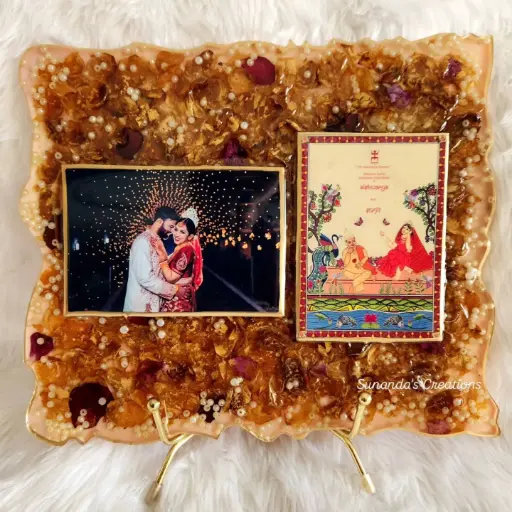 12"×9" Wedding Card & Garland Preservation Plate